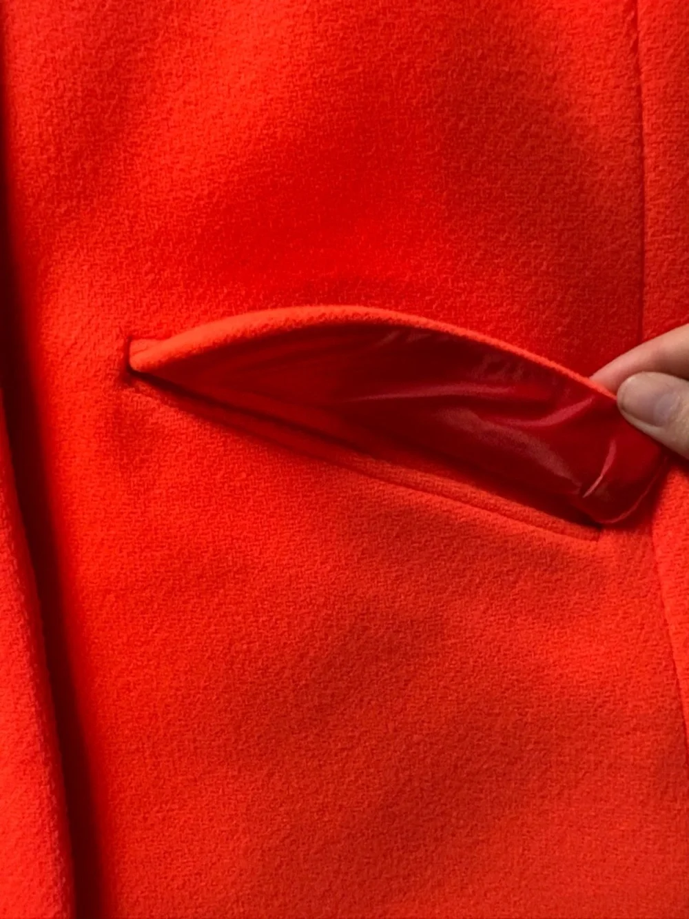 J. Crew Orange Italian Stadium Cloth Nello Gori 10 - Picture 2 of 6